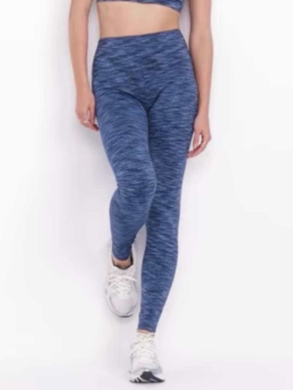 High-Waisted Space-Dye Full-Length Leggings